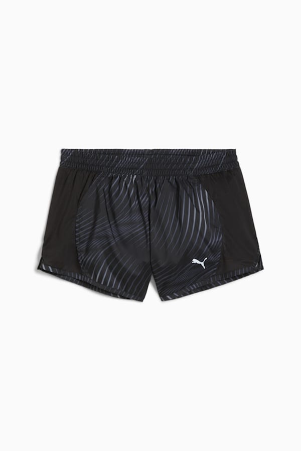 Favourite Velocity 3" Printed Woven Running Shorts Women, PUMA Black-Galactic Gray, extralarge-GBR